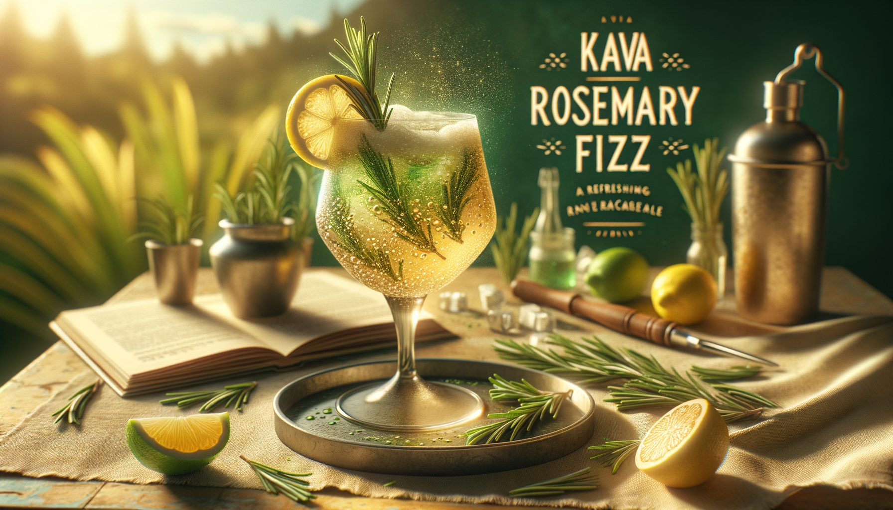 Chill Out with the Refreshing Kava Rosemary Fizz Cocktail