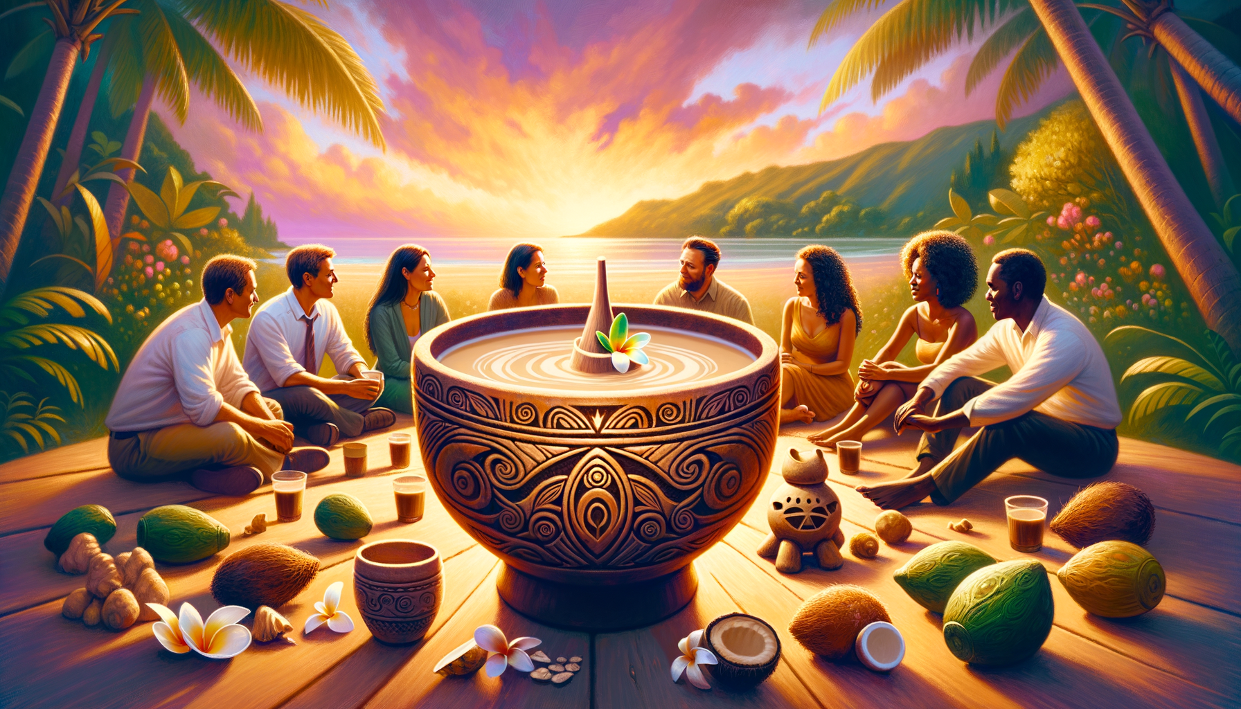 Now Kava Kava: Unlock Relaxation and Connection with this Tropical Elixir!